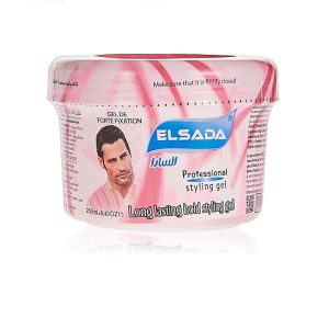 EL SADA Long Lasting Hair Styling Gel, Pink, 250 ml