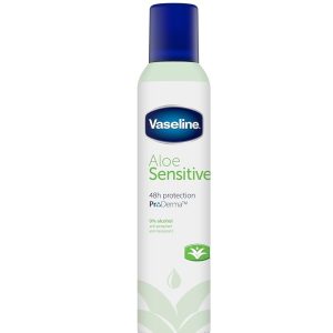 Vaseline Aloe Sensitive Antiperspirant Deodorant Aerosol, 250 ml