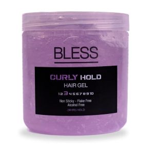 BLESS Curly Hold Hair Gel, Natural Look Styling, For All Hair Types, With Aloe Vera Extract, Panthenol Enriched, 250ml