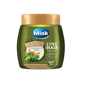 Mink Love Your Hair Conditioning Cream with Olive Oil, Almond Oil and Aloe Vera - 800 ml