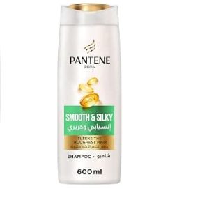 Pantene pro-v smooth and silky shampoo - 600 ml