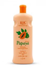 RDL Radiante De Luxe Papaya Extract Whitening Hand & Body Lotion + Vitamin E 600 Ml
