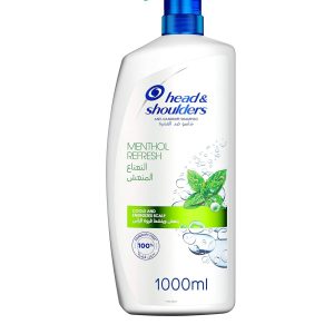 "Head & Shoulders Menthol Refresh Anti-Dandruff Shampoo for a Cool and Energized Scalp, 1000ML "