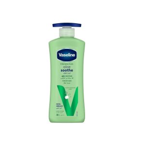 Vaseline Lotion Intensive care Aloe vera Soothe, heals & refreshes dry skin 400ML