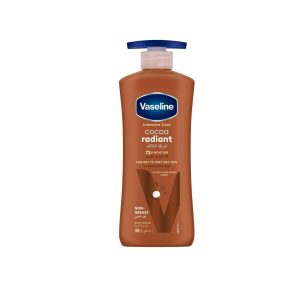 Vaseline® Lotion intensive care cocoa radiant made with 100% pure cocoa butter for a natural glow 400ML