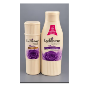Enchanteur Satin Smooth Perfumed Lotion Alluring 250 Ml + Enchanteur Perfumed Talc Alluring125 G